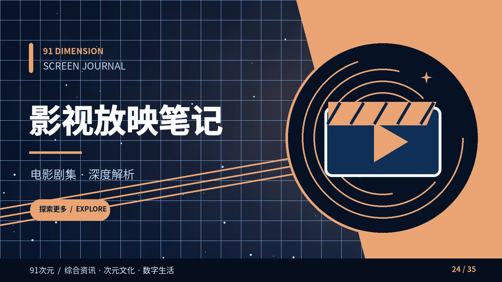 影视放映笔记主题视觉
